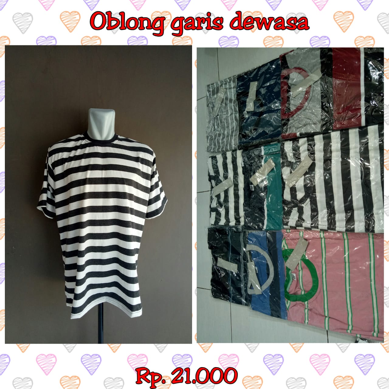 Kaos Oblong Dewasa 